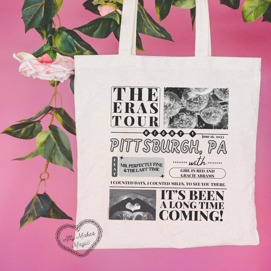 pittsburgh night 1 tote bag