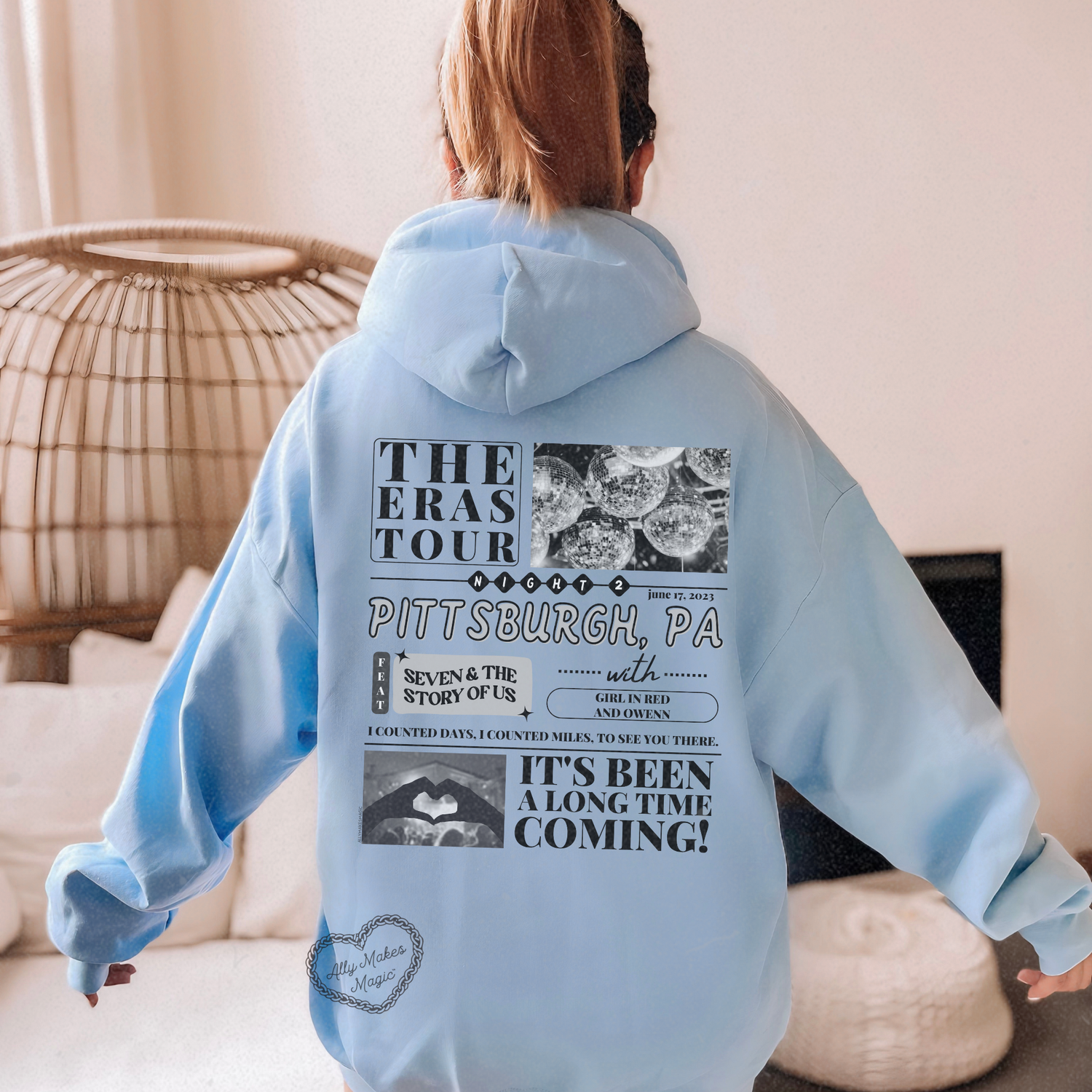 pittsburgh night 2 hoodie *custom*