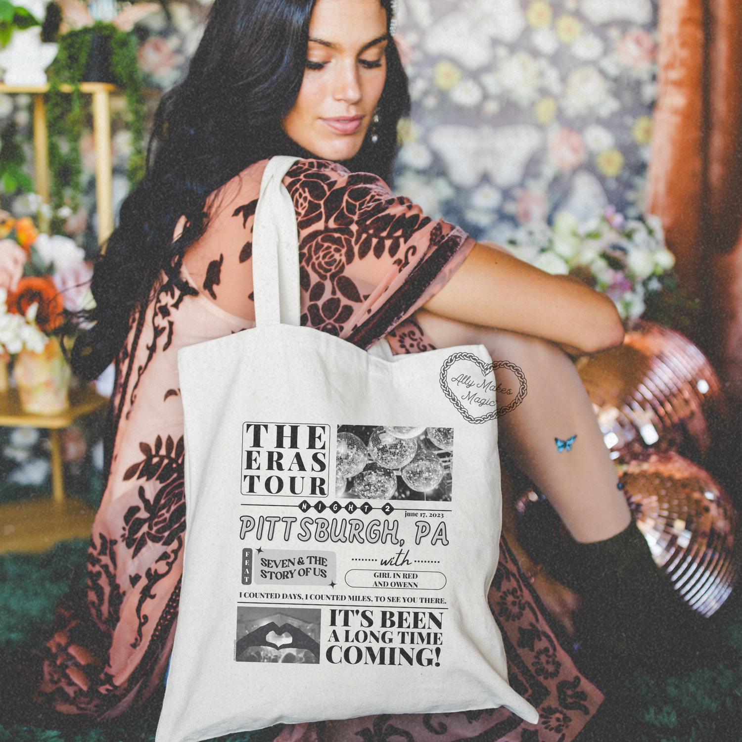 pittsburgh night 2 tote bag *custom*