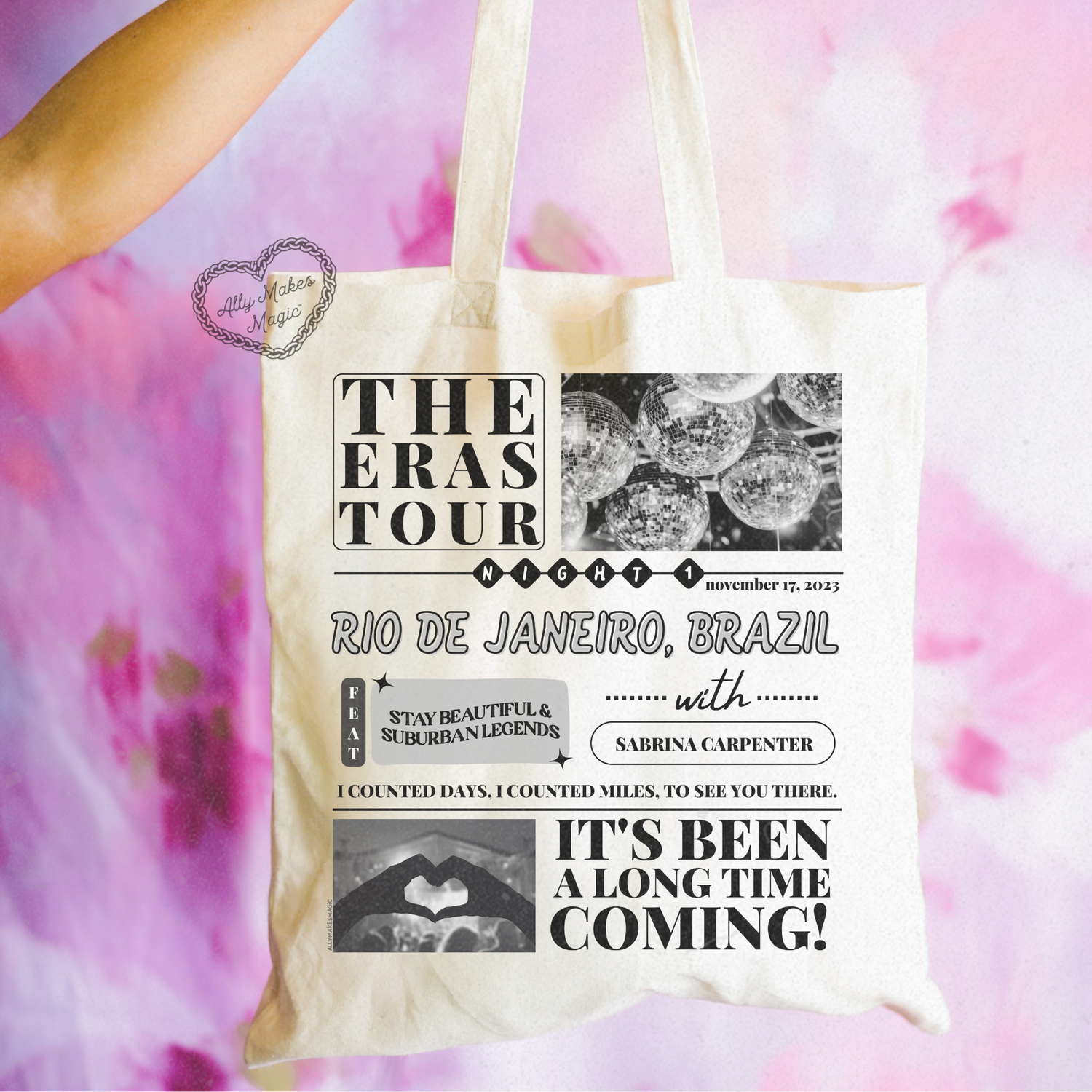 rio de janeiro night 1 tote bag *custom*