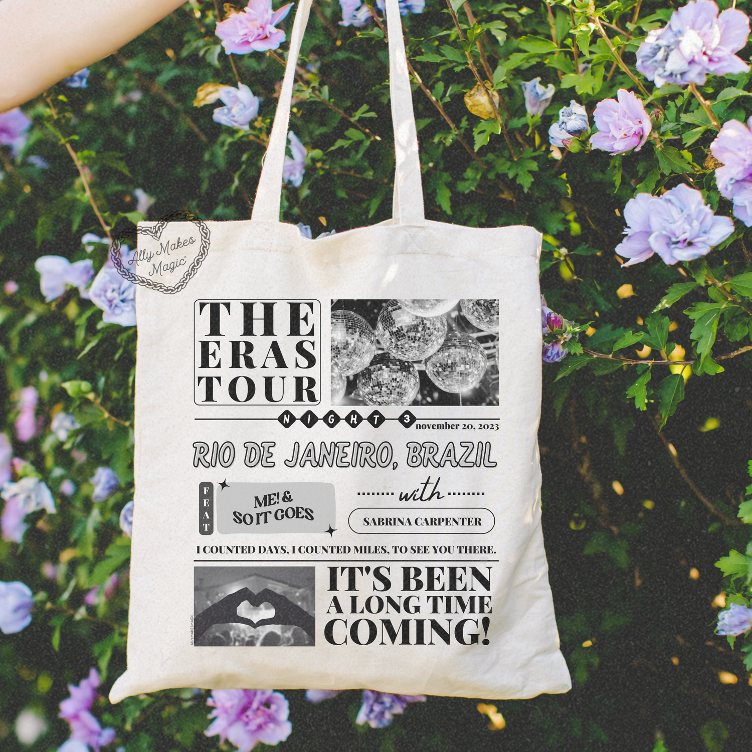 rio de janeiro night 3 tote bag *custom*