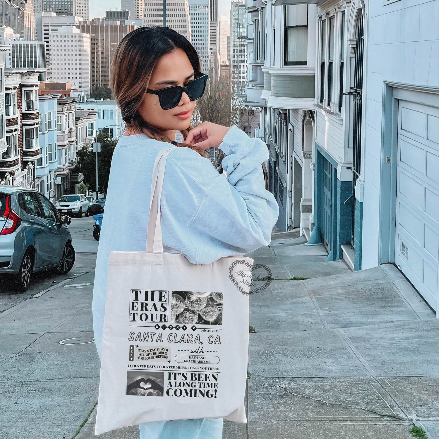 santa clara night 2 tote bag *custom*
