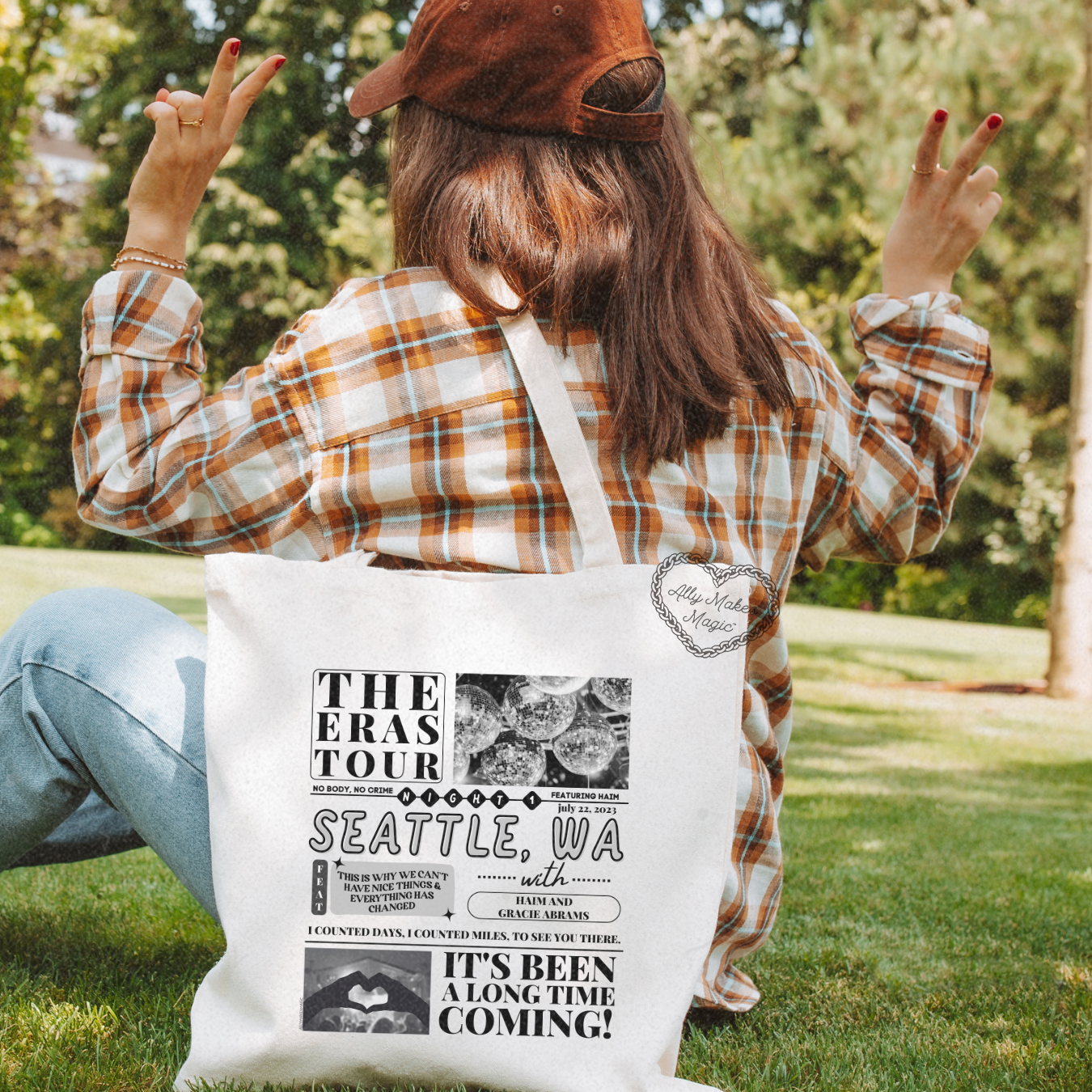 seattle night 1 tote bag