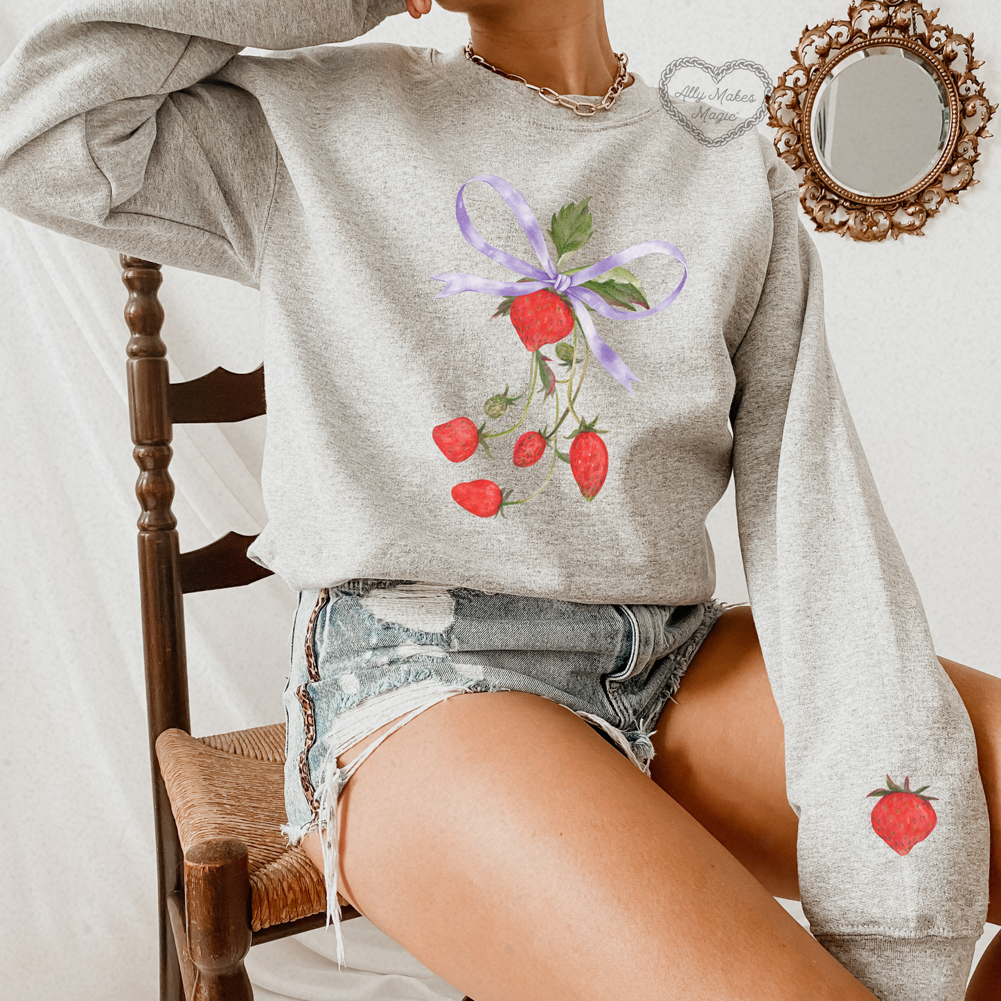 strawberry fields crewneck