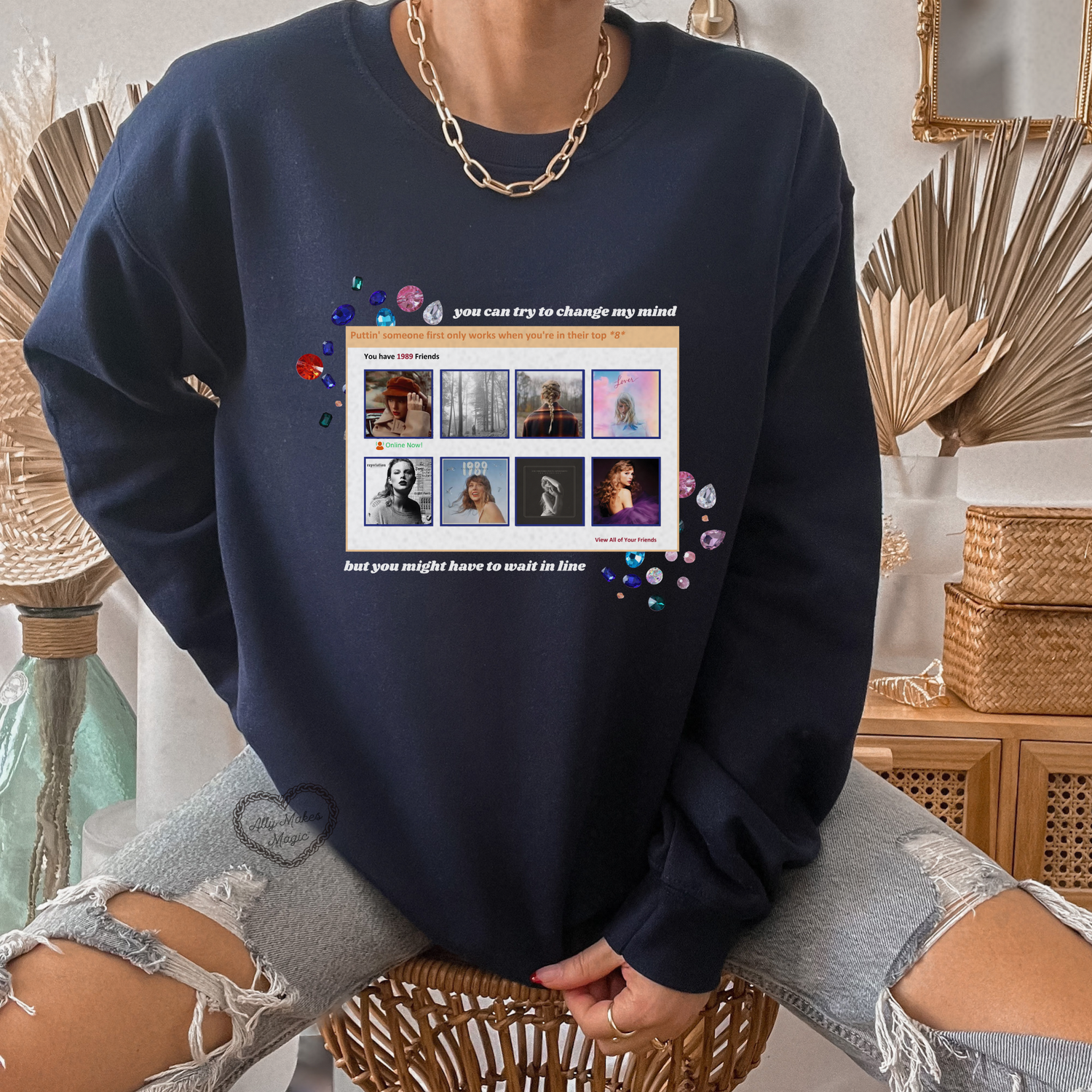 *CUSTOM* top 8 pullover sweater