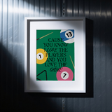 you love the game poster