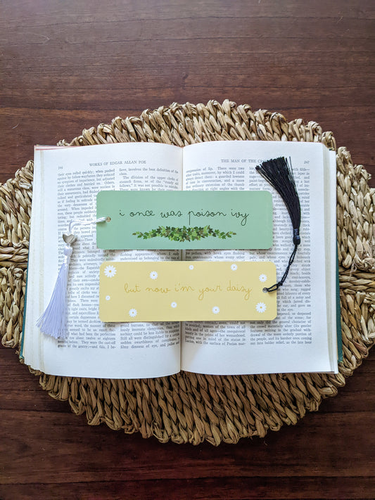 daisy/poison ivy bookmark