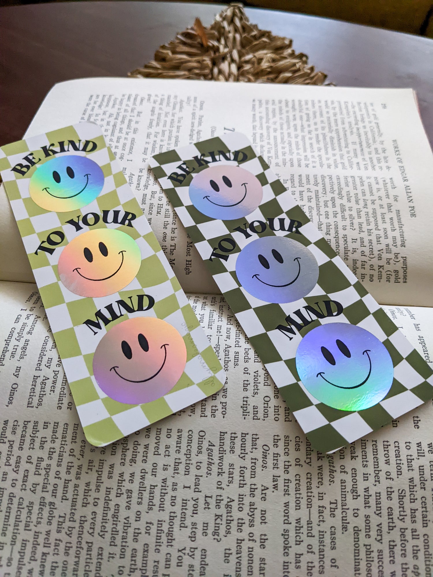 holo smile bookmark