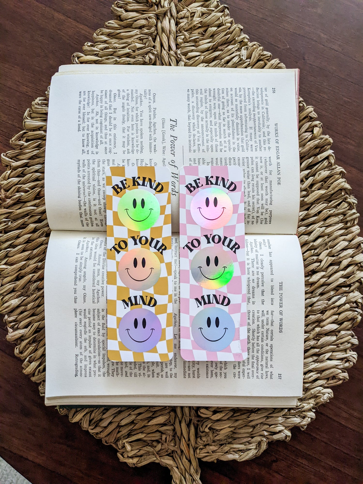 holo smile bookmark