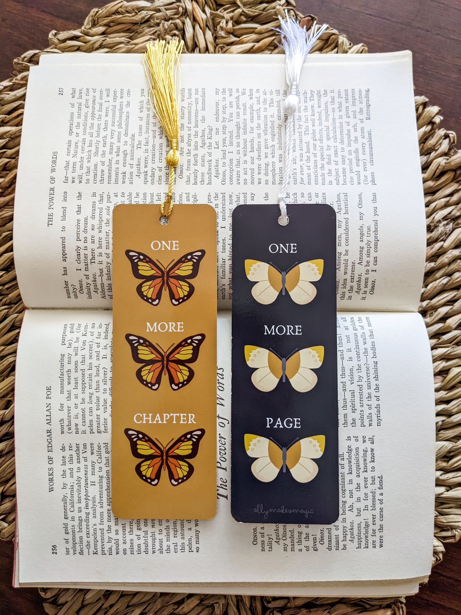 bookish butterfly bookmark