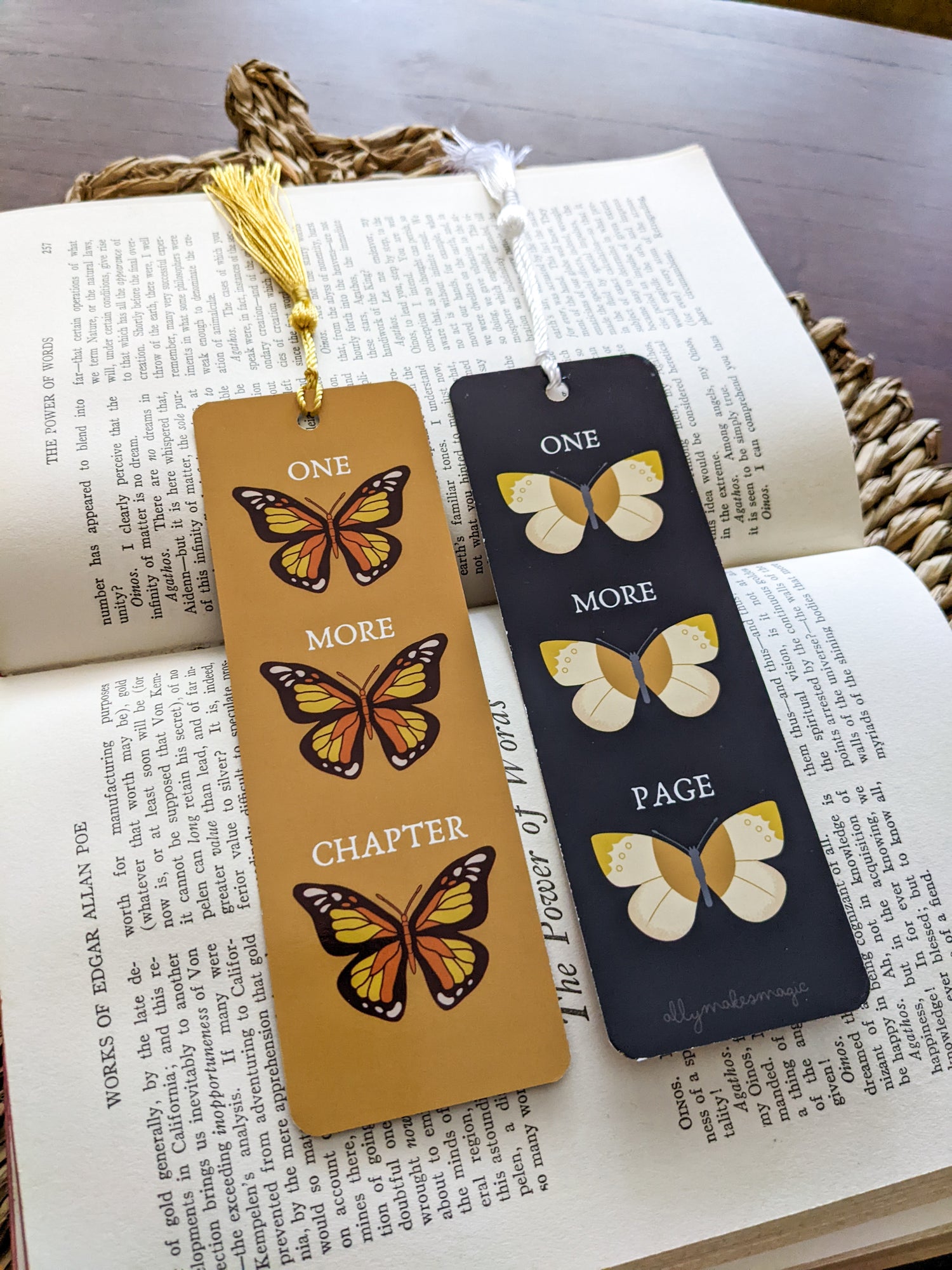 bookish butterfly bookmark