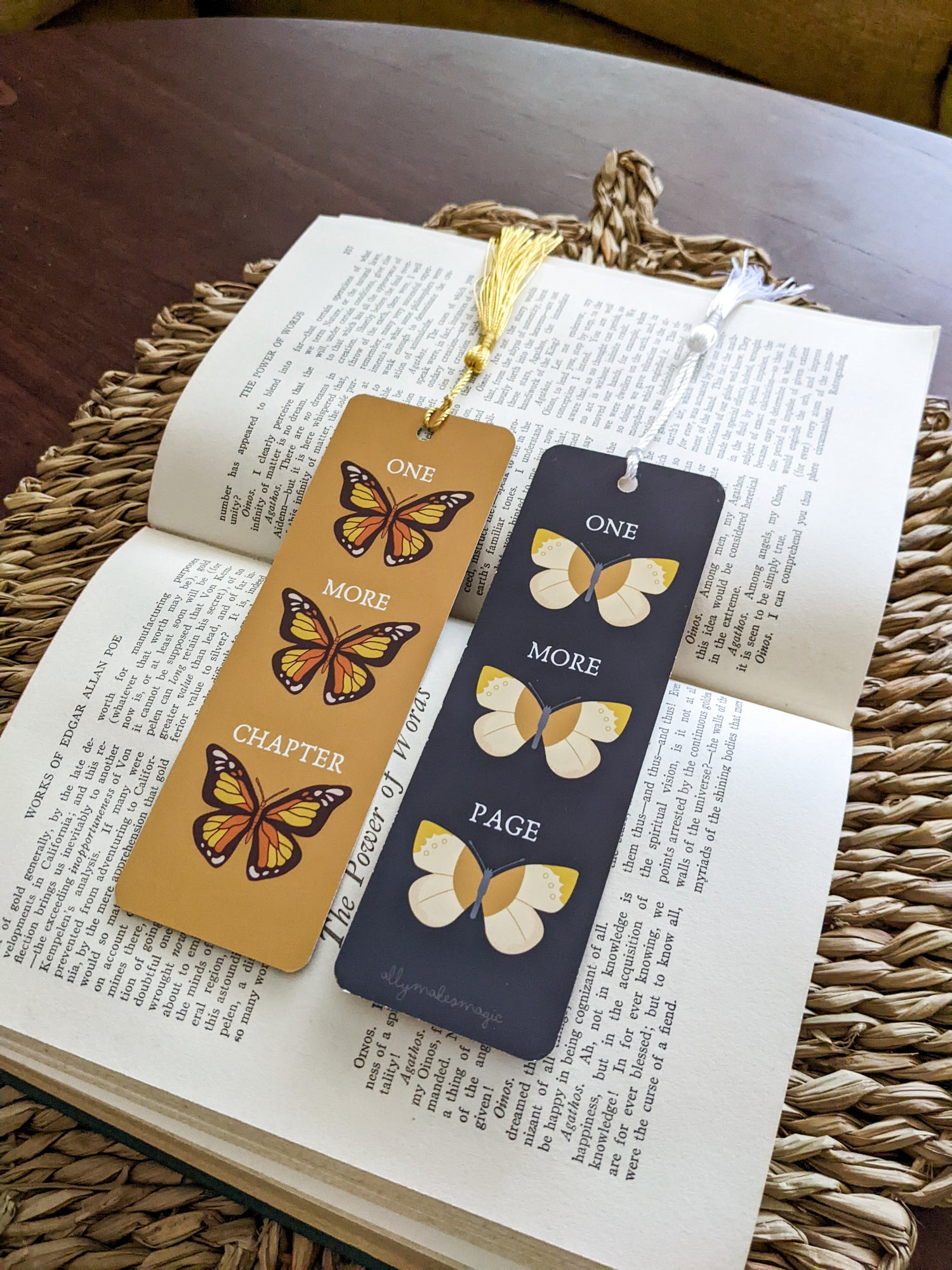 bookish butterfly bookmark