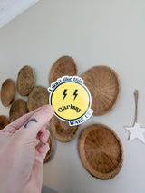 chrissy wake up sticker