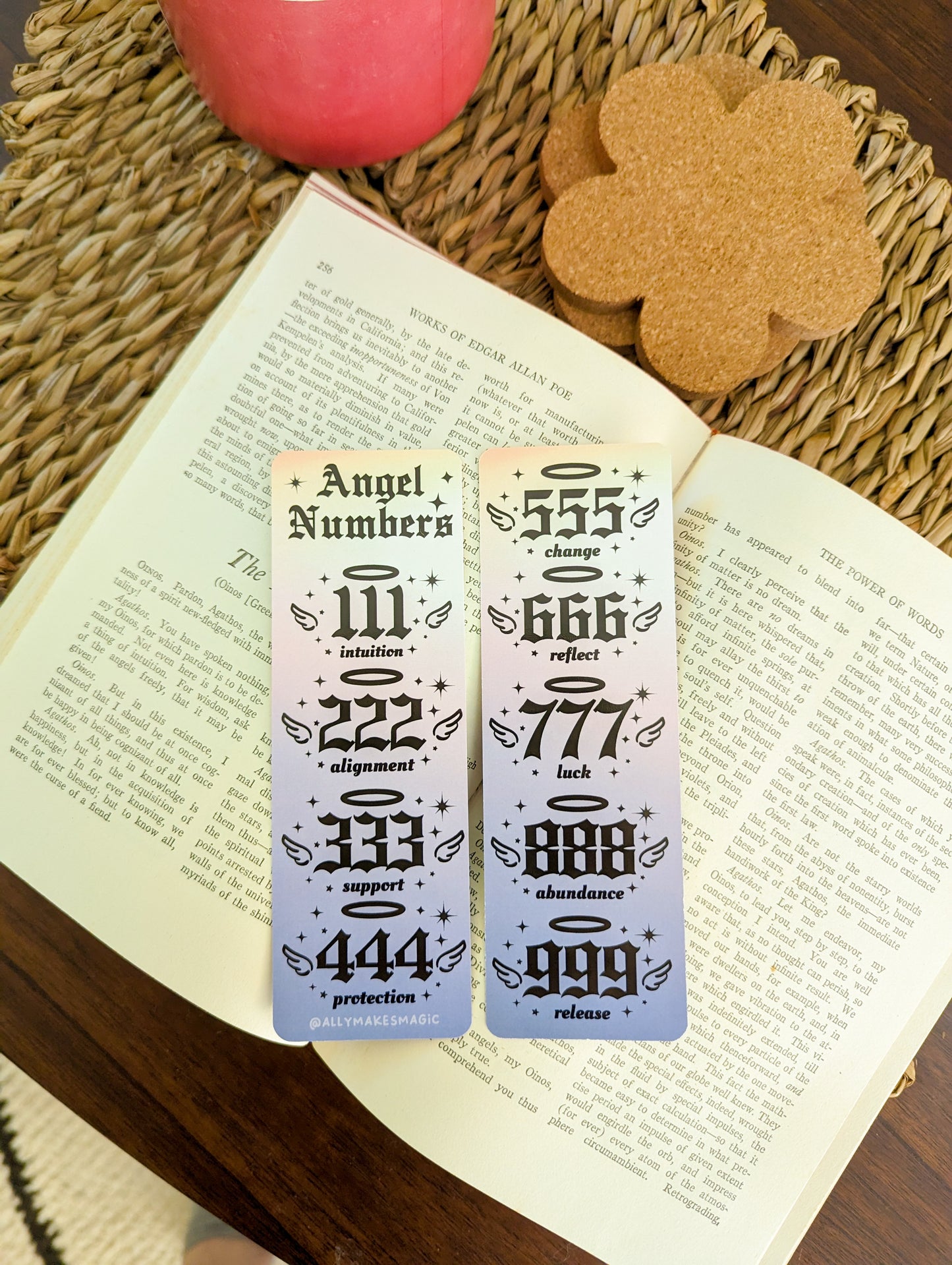 angel numbers bookmark