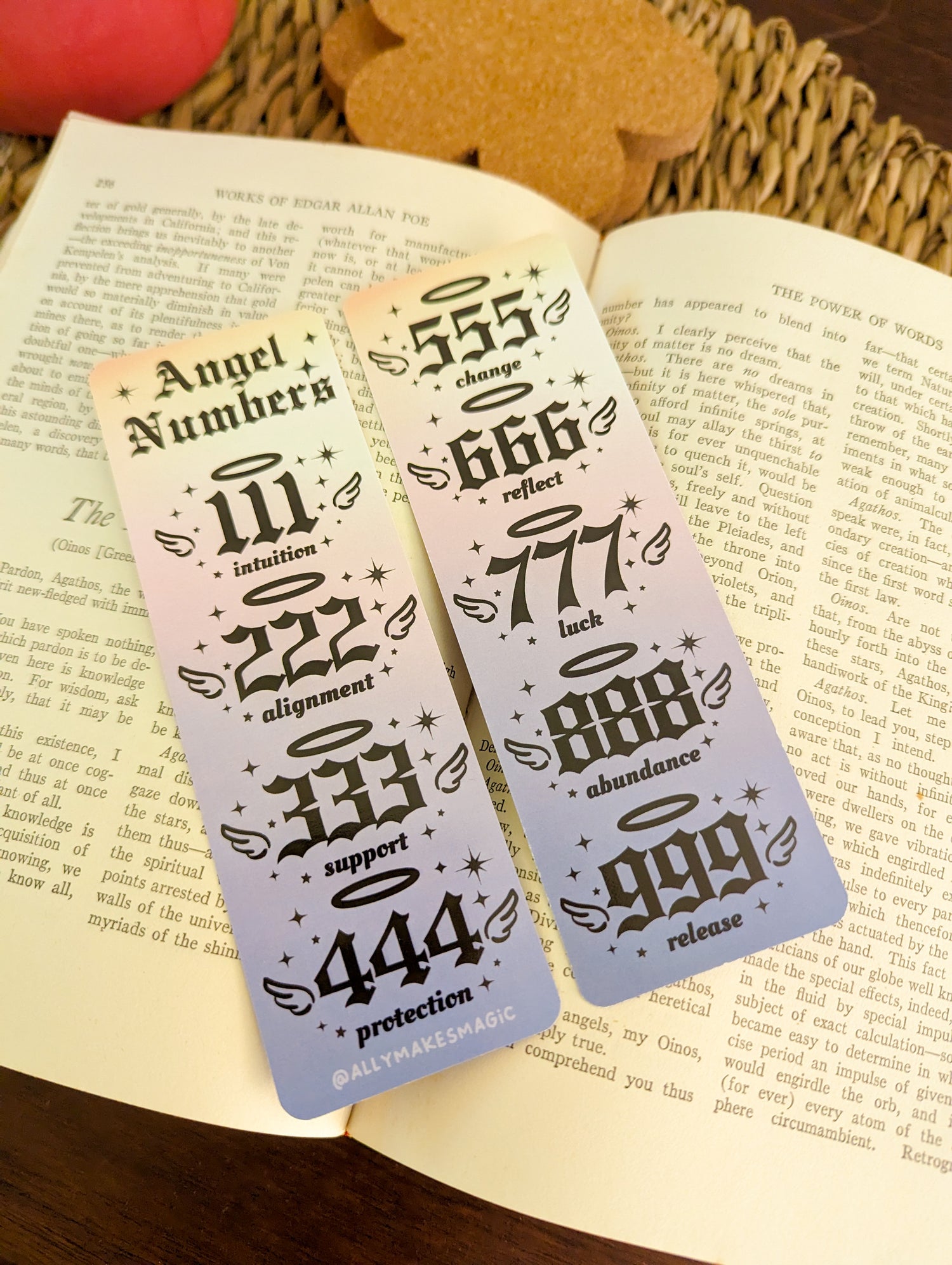 angel numbers bookmark