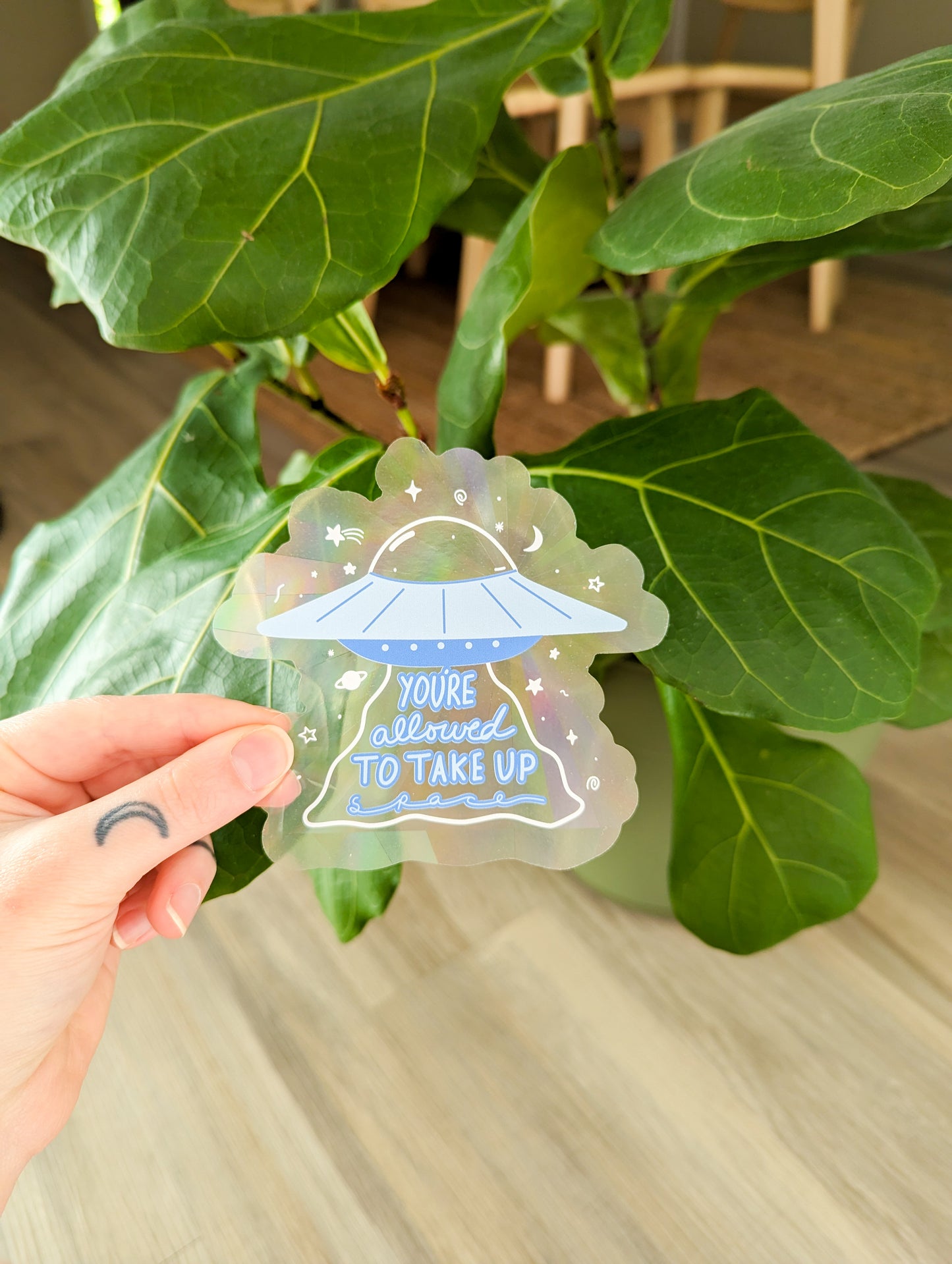 ufo suncatcher sticker