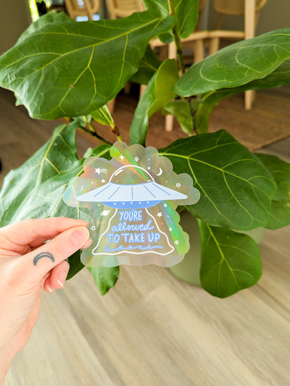 ufo suncatcher sticker