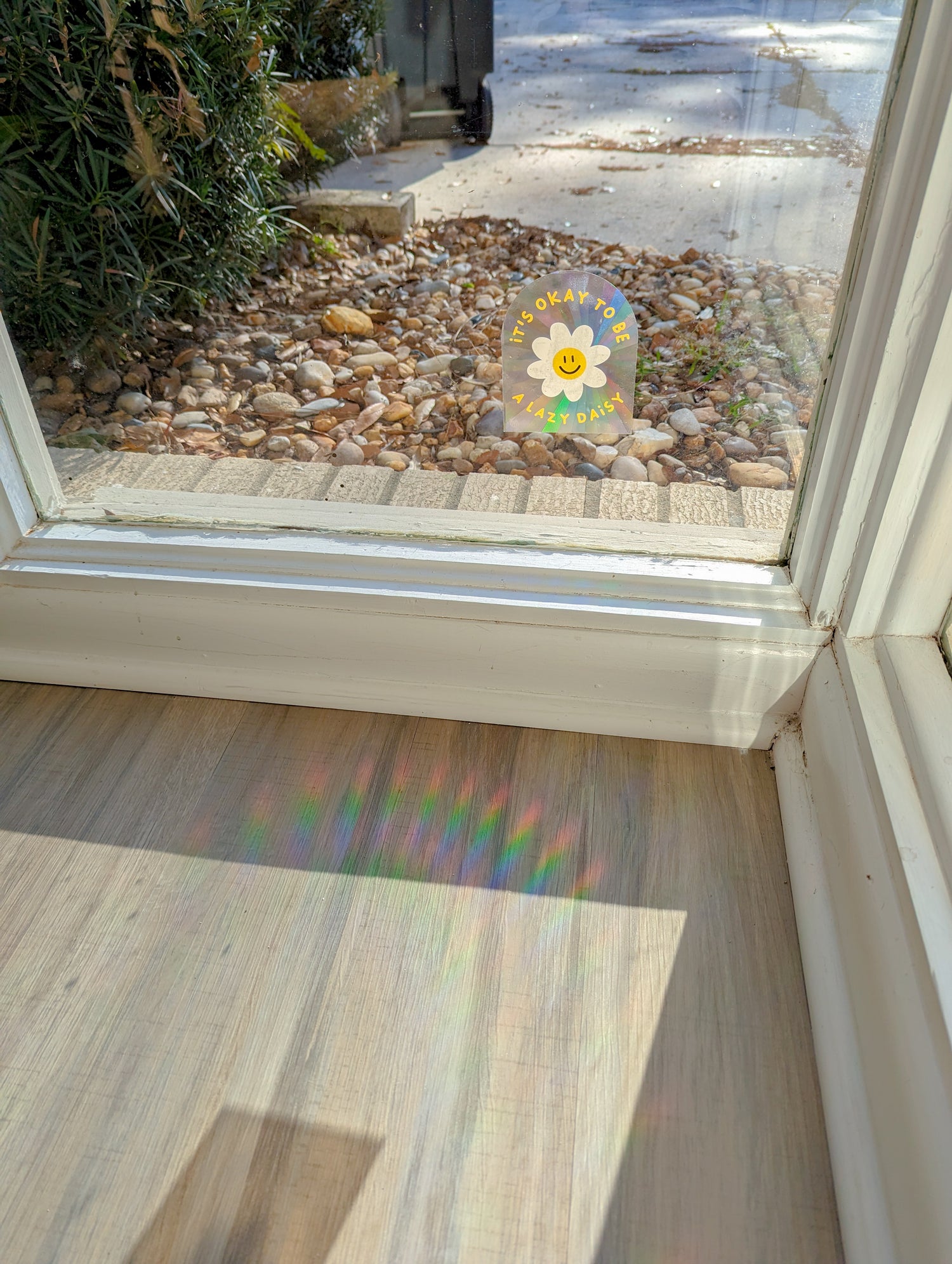 crystal ball suncatcher sticker