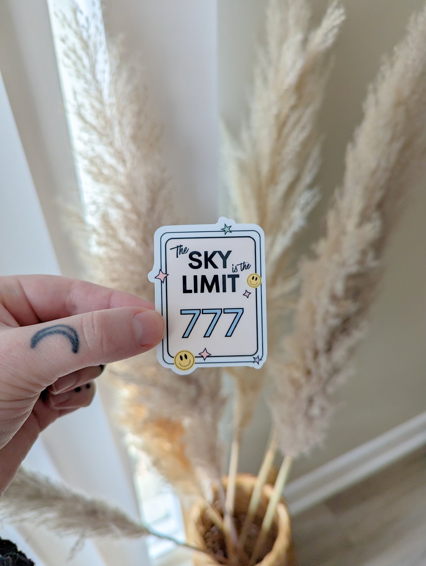 sky is the limit sticker